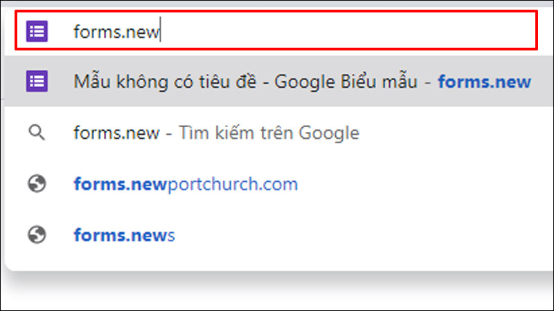 Tạo form đăng ký từ Google biểu mẫu 